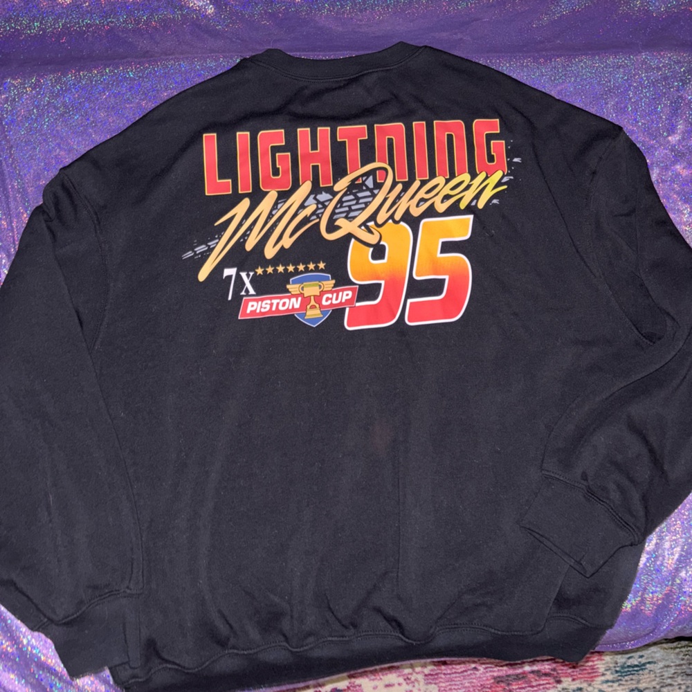 Disney Lightning Mcqueen Pull Over Sweatshirt - image 6
